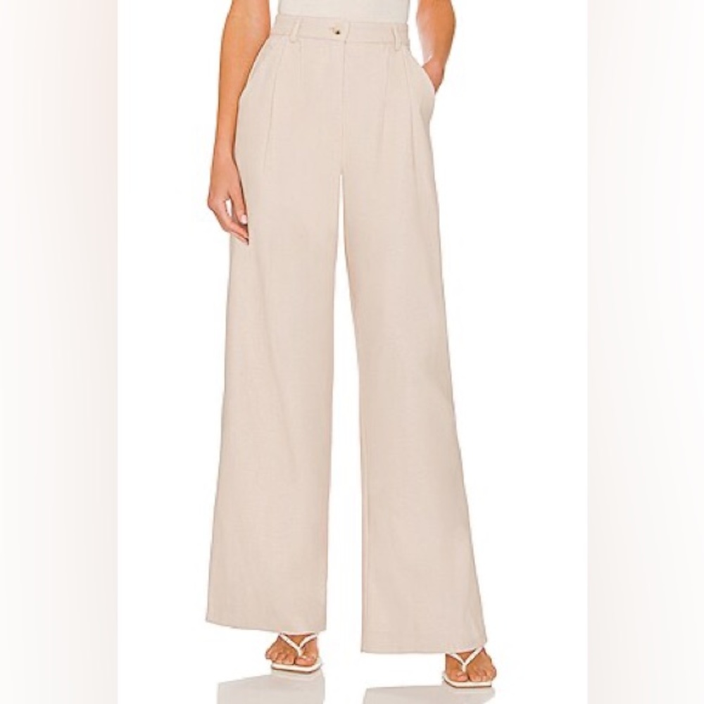 WeWoreWhat Women’s High Rise Pleated Tweed Pants